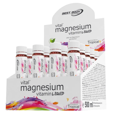 Magnesium vitamin ampoules 20 x 25ml - tropical