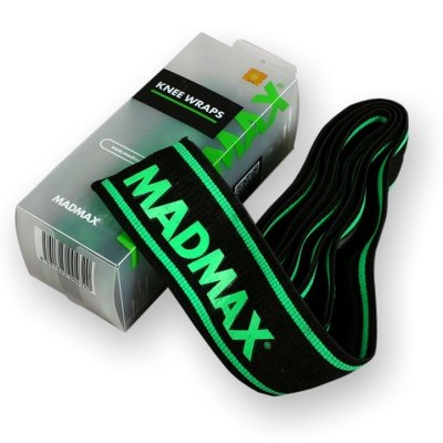 Elastická bandáž kolene omotávací, protiskluzová MFA299 - černá