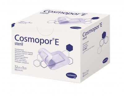 Cosmopor E Steril 7,2 x 5 cm krytí na rány 50 ks