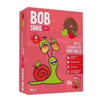 ŠNEK BOB Jablko-jahoda ovocné rolky 100 g