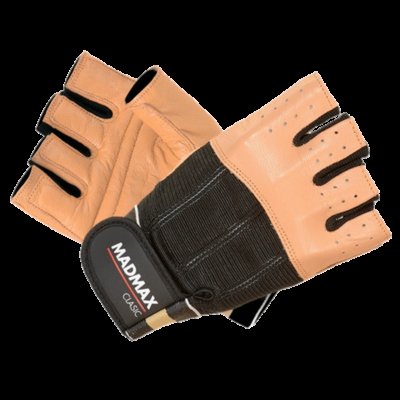 MadMax Rukavice Clasic MFG248 hnědé - L