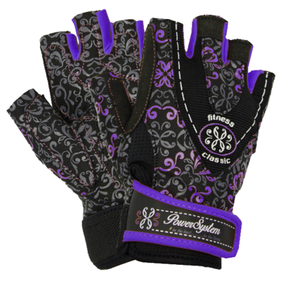 Power System Fitness rukavice CLASSY PS 2910 fialové - S