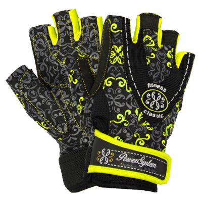 Power System Fitness rukavice CLASSY PS 2910 žluté - XS