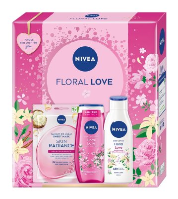 Nivea Box Floral Love 2024 dárková sada 3 ks