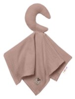 Baby Nellys Mušelínový mazlíček, přítulníček Měsíček, cappuccino