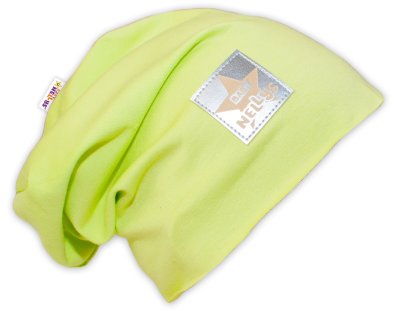 Baby Nellys Bavlněná čepička ® - limetka vel.  116
