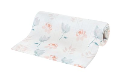 BocioLand Bambusová plenka lux, 75x75cm, Květy