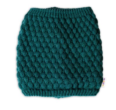 Baby Nellys Pletený nákrčník/komínek  - zelený