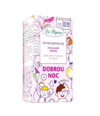 Dr. Popov Dětský bylinný čaj Dobrou noc 20x1,5 g