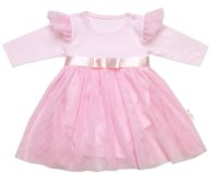 Baby Nellys Luxusní 4D slavnostní sada oblečení pro miminko Girl - růžová vel.  74