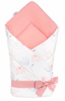 BocioLand Zavinovačka pro miminko Zvonek, 70x70 cm, pudrová