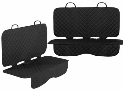 Caretero Prošívaná ochranná podložka sedadel do auta - černá