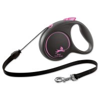 Flexi Black Design M lanko 5m  růžová do 20kg