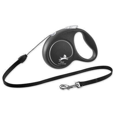 Flexi Black Design S lanko 5m černá do 12kg