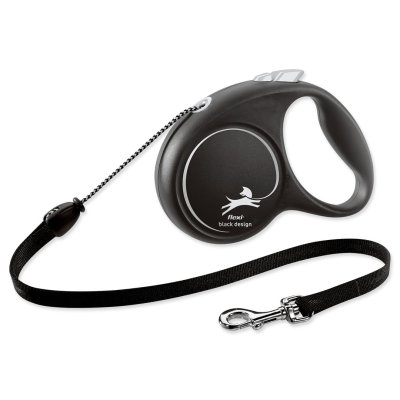 Flexi Black Design M lanko 5m černá do 20kg