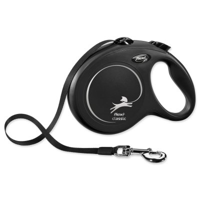 Flexi New Classic popruh L 8m do 50kg černé