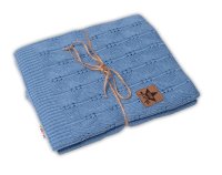 Baby Nellys Luxusní bambusová dětská deka Bamboo, 80x100 cm , jeans