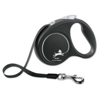 Flexi Black Design S popruh 5m černá do 15kg