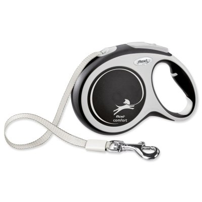 Flexi New Comfort L popruh 8m černá do 50kg