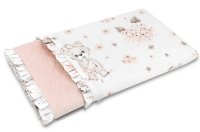 Miminu Oboustranná proš. deka Bavlna + Velvet 100 x 75 cm, Míša Baletka, pudrová