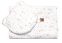 Baby Nellys Mušelínová sada GOOSE Teddy 30x35cm, 70x100cm, 2D, , bílá, Husičky