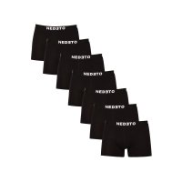 Nedeto 7PACK pánské boxerky černé (7NDTB001-brand) M