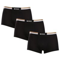 BOSS 3PACK pánské boxerky černé (50516542 001) L