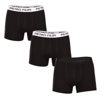 Pietro Filipi 3PACK pánské boxerky černé (3BCL007) M