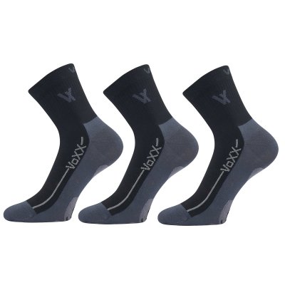 VoXX 3PACK ponožky černé (Barefootan-black) L