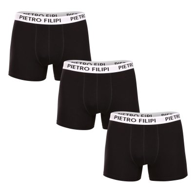 Pietro Filipi 3PACK pánské boxerky černé (3BCL003) XL