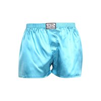 Styx Pánské trenky klasická guma saténové modré (C967) M