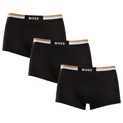 BOSS 3PACK pánské boxerky černé (50516542 001) XL