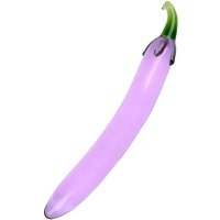 Skleněné dildo Mr. Eggplant (19 cm)