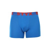 Styx Pánské boxerky long sportovní guma modré (U1167) L