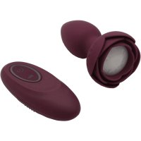 Svítící anální kolík s dotykovým tlačítkem Rose 9,5cm