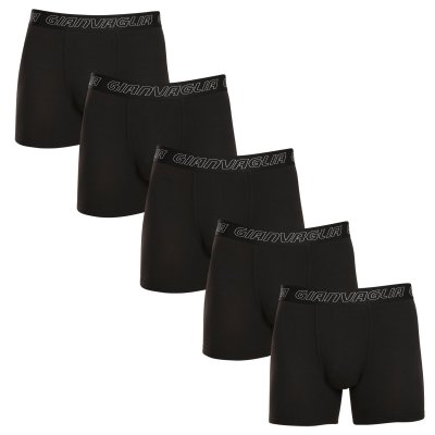 Gianvaglia 5PACK pánské boxerky černé (GVG-5015) M