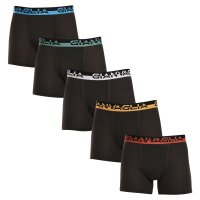 Gianvaglia 5PACK pánské boxerky černé (GVG-5008) XL