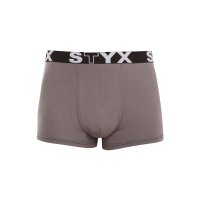 Styx Pánské boxerky sportovní guma tmavě šedé (G1063) XL