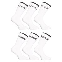 BOSS 6PACK ponožky vysoké bílé (50510168 100) L