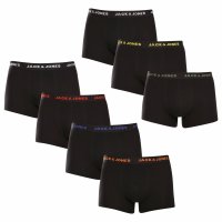 Jack and Jones 7PACK pánské boxerky černé (12165587) L