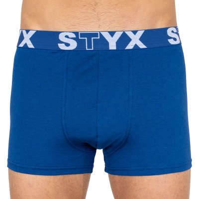 Styx Pánské boxerky sportovní guma nadrozměr tmavě modré (R968) 3XL