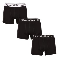 Pietro Filipi 3PACK pánské boxerky černé (3BCL006) M