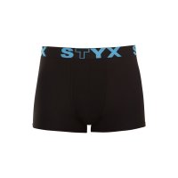 Styx Pánské boxerky sportovní guma černé (G961) S