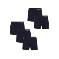 Nedeto 5PACK pánské boxerky bezešvé bambusové modré (5NDTB002S) XL