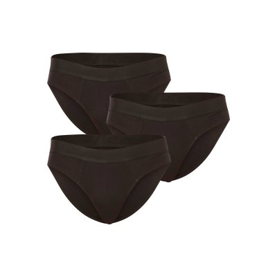 Nedeto 3PACK pánské slipy černé (3NDTS001) S