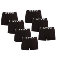 Styx 7PACK pánské boxerky sportovní guma černé (7G960) XL