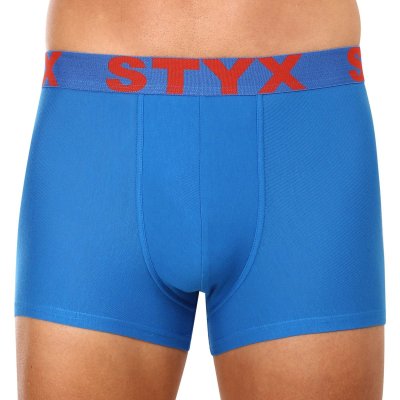 Styx Pánské boxerky sportovní guma nadrozměr modré (R1167) 3XL