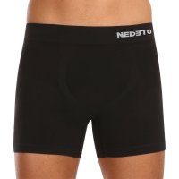 Nedeto Pánské boxerky bezešvé bambusové černé (NDTB001S) XL
