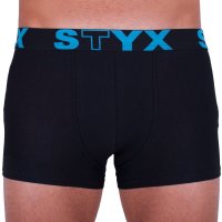 Styx Pánské boxerky sportovní guma nadrozměr černé (R961) 3XL