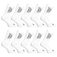 Styx 10PACK ponožky vysoké bílé (10HV1061) L